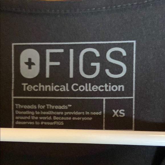 Assorted Scrub Tops - Black, Blue, Purple - Picture 7 of 8